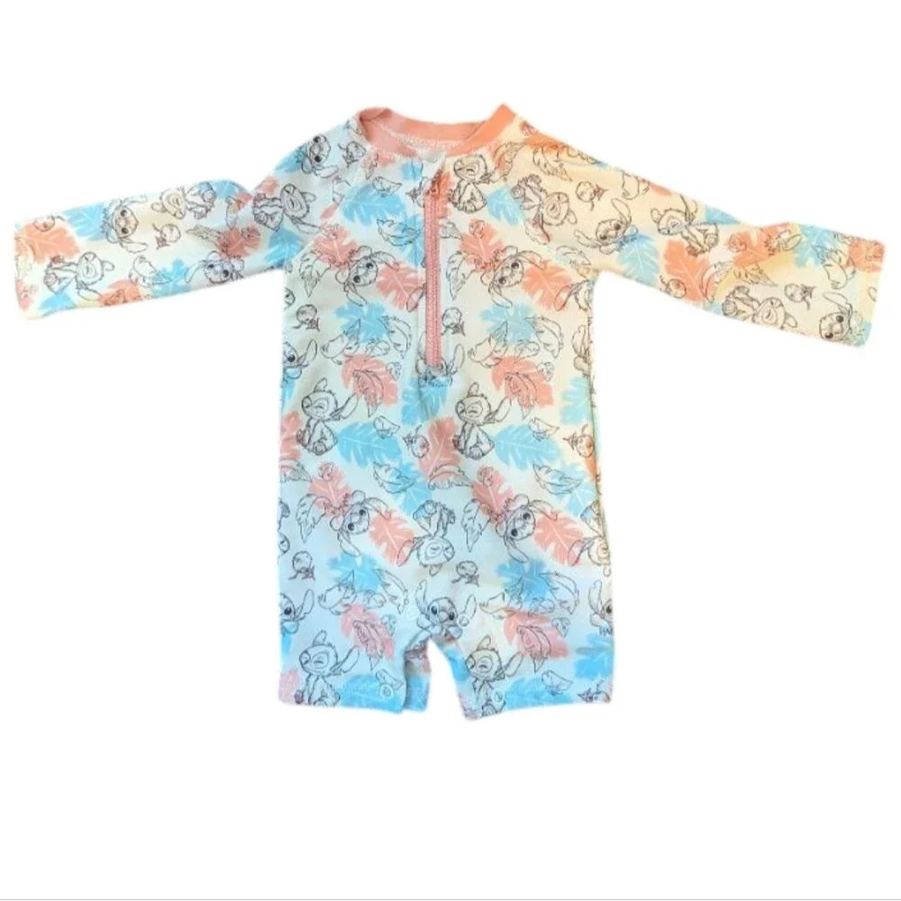 Disney Stitch Swimsuit Size 12 Months